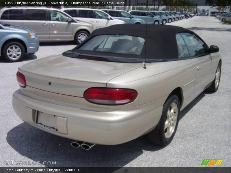 Champagne Pearl / Camel Beige 1999 Chrysler Sebring JXi Convertible