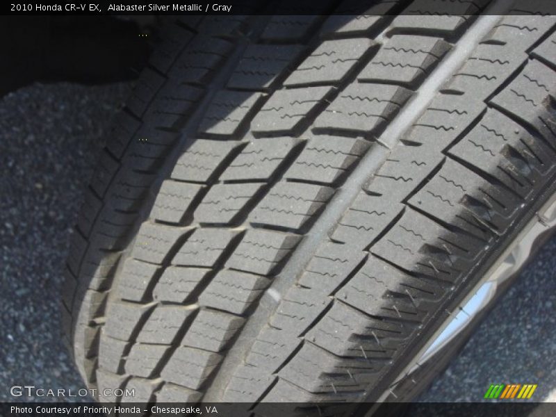 Alabaster Silver Metallic / Gray 2010 Honda CR-V EX