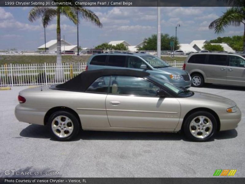 Champagne Pearl / Camel Beige 1999 Chrysler Sebring JXi Convertible