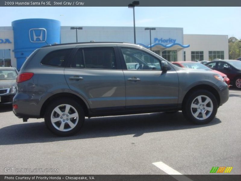 Steel Gray / Gray 2009 Hyundai Santa Fe SE