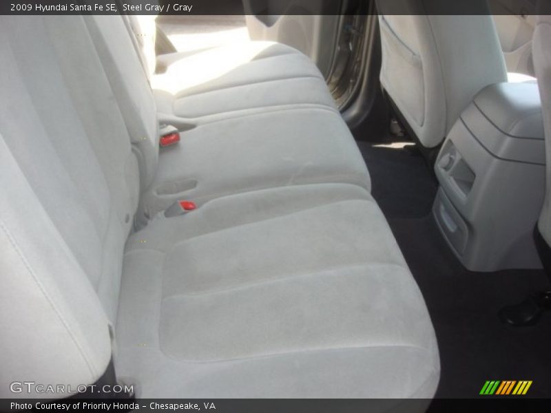 Steel Gray / Gray 2009 Hyundai Santa Fe SE