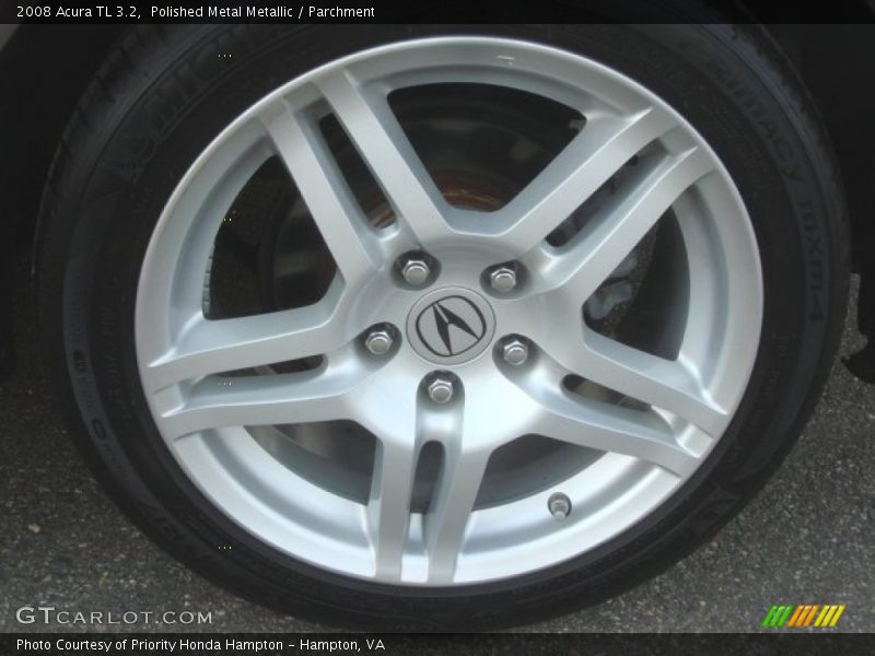Polished Metal Metallic / Parchment 2008 Acura TL 3.2