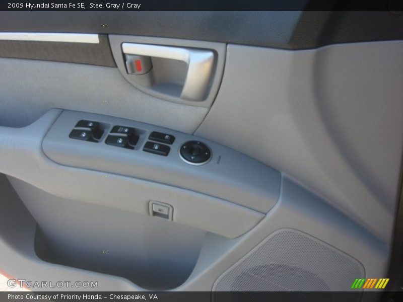 Steel Gray / Gray 2009 Hyundai Santa Fe SE