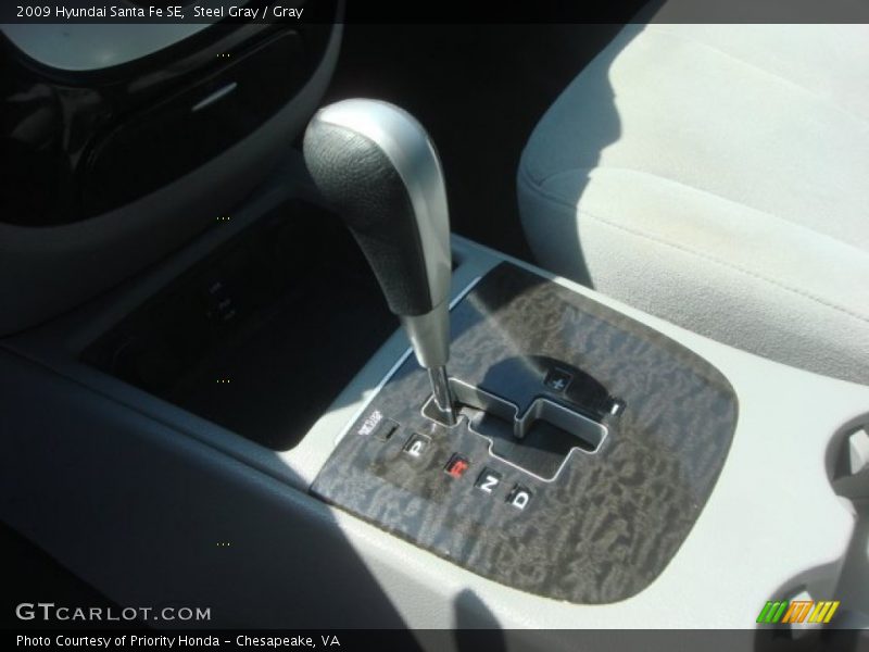 Steel Gray / Gray 2009 Hyundai Santa Fe SE