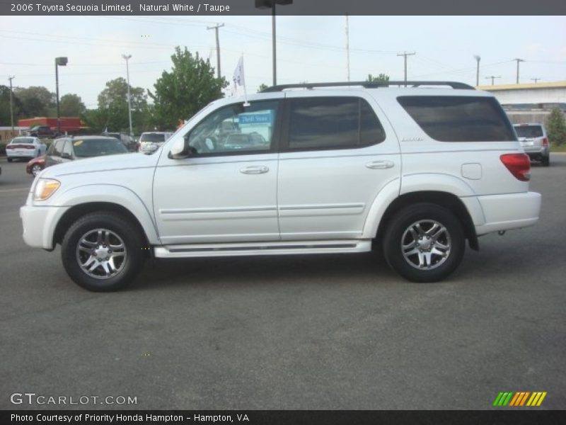 Natural White / Taupe 2006 Toyota Sequoia Limited