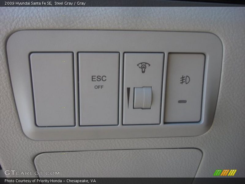 Steel Gray / Gray 2009 Hyundai Santa Fe SE