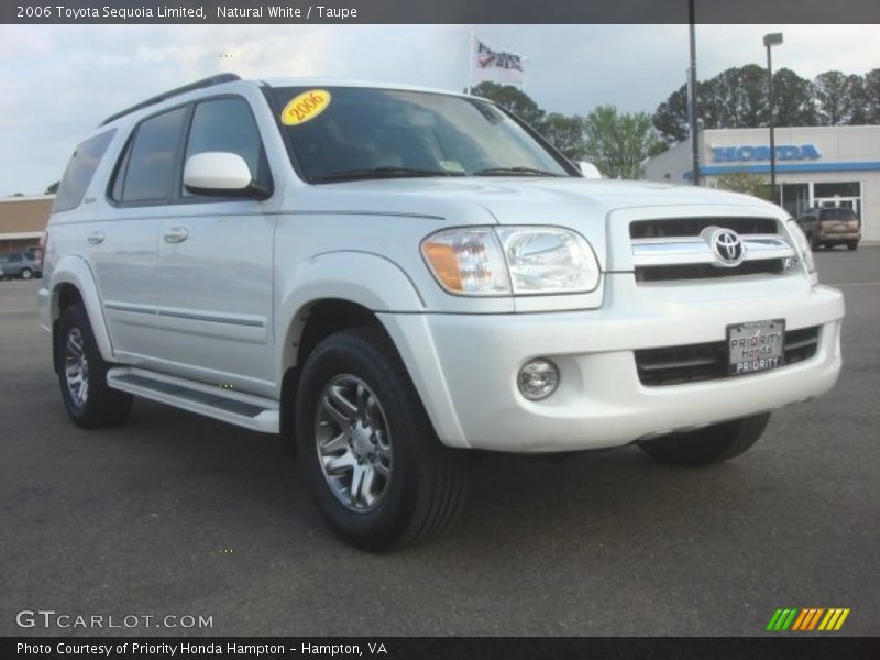 Natural White / Taupe 2006 Toyota Sequoia Limited