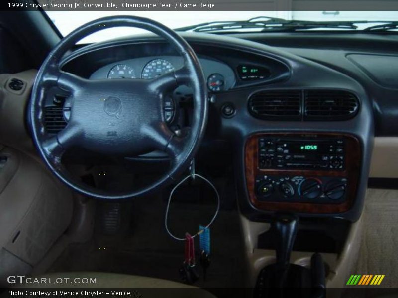 Champagne Pearl / Camel Beige 1999 Chrysler Sebring JXi Convertible