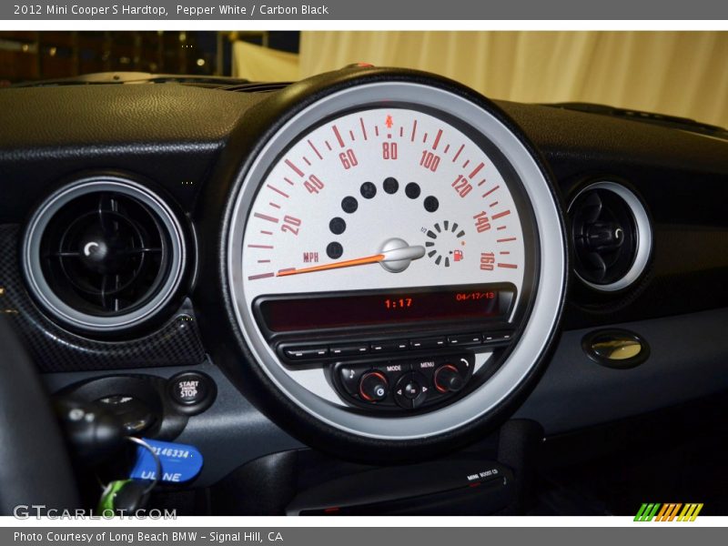 Pepper White / Carbon Black 2012 Mini Cooper S Hardtop