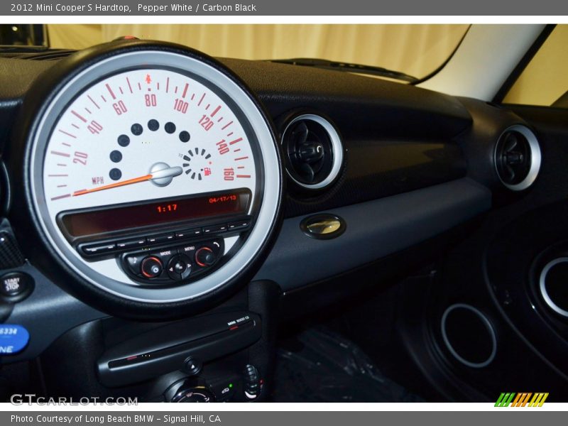 Pepper White / Carbon Black 2012 Mini Cooper S Hardtop