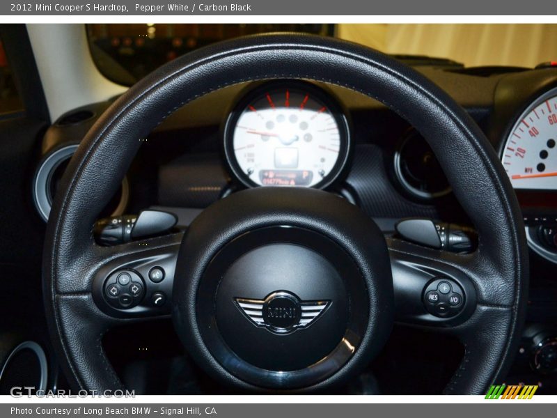 Pepper White / Carbon Black 2012 Mini Cooper S Hardtop