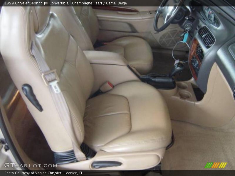 Champagne Pearl / Camel Beige 1999 Chrysler Sebring JXi Convertible