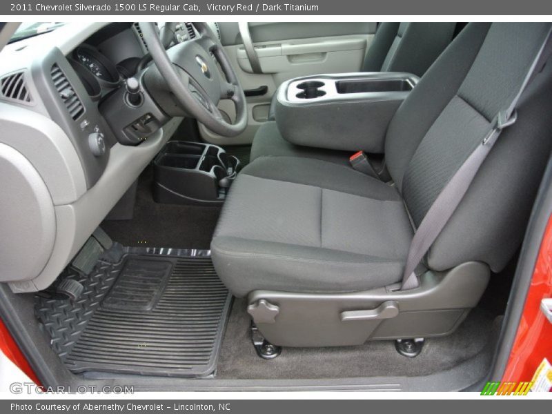 Victory Red / Dark Titanium 2011 Chevrolet Silverado 1500 LS Regular Cab