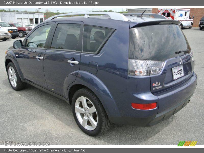 Deep Blue Metallic / Beige 2007 Mitsubishi Outlander XLS 4WD