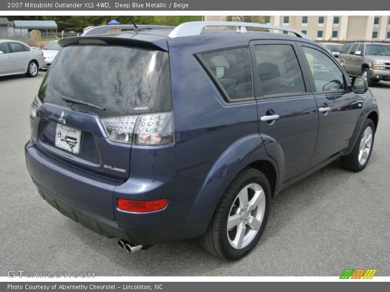 Deep Blue Metallic / Beige 2007 Mitsubishi Outlander XLS 4WD