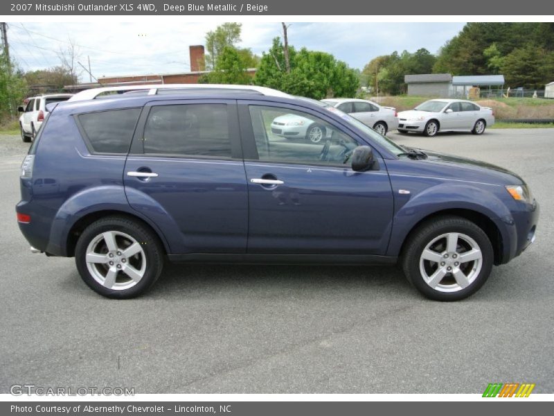 Deep Blue Metallic / Beige 2007 Mitsubishi Outlander XLS 4WD