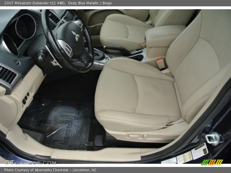 Deep Blue Metallic / Beige 2007 Mitsubishi Outlander XLS 4WD