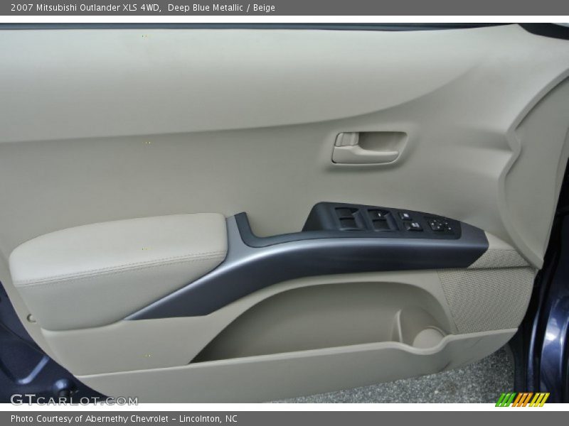 Deep Blue Metallic / Beige 2007 Mitsubishi Outlander XLS 4WD