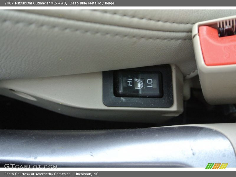 Deep Blue Metallic / Beige 2007 Mitsubishi Outlander XLS 4WD