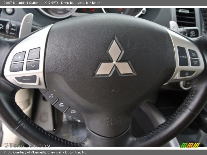 Deep Blue Metallic / Beige 2007 Mitsubishi Outlander XLS 4WD