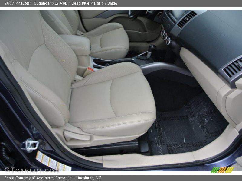 Deep Blue Metallic / Beige 2007 Mitsubishi Outlander XLS 4WD