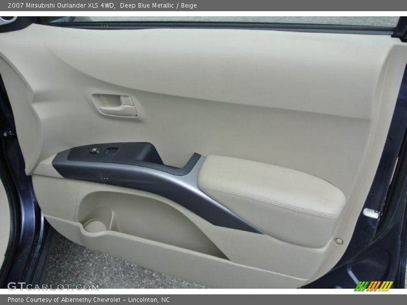 Deep Blue Metallic / Beige 2007 Mitsubishi Outlander XLS 4WD