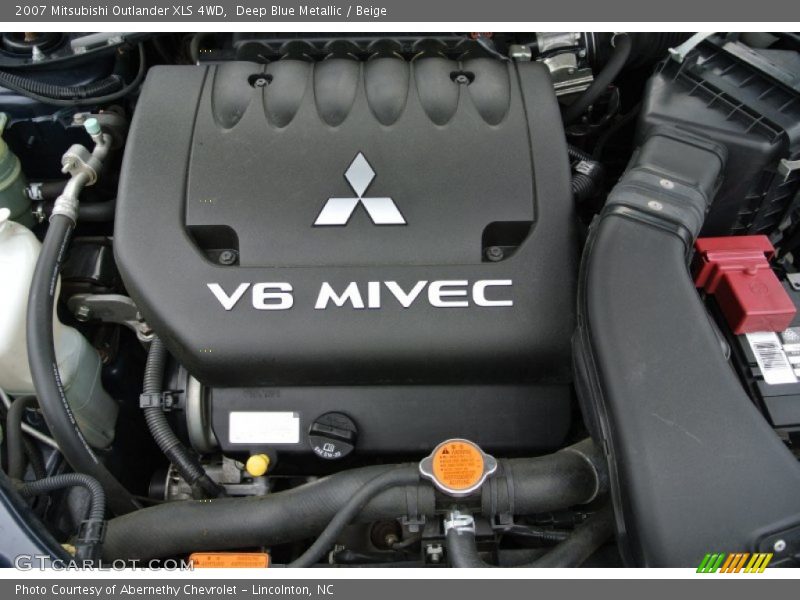 Deep Blue Metallic / Beige 2007 Mitsubishi Outlander XLS 4WD
