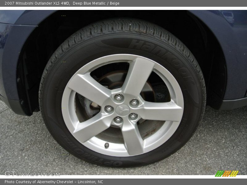 Deep Blue Metallic / Beige 2007 Mitsubishi Outlander XLS 4WD