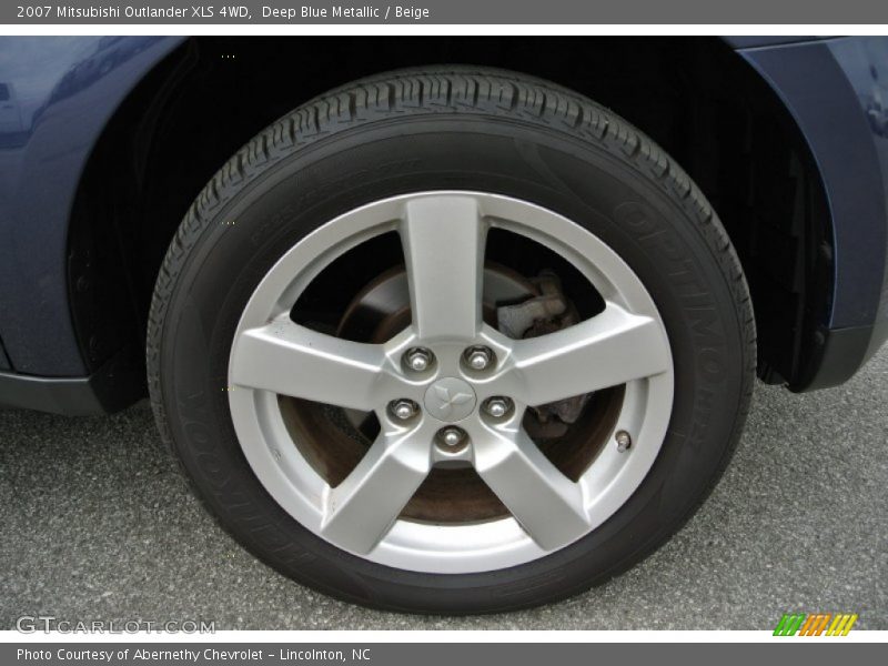 Deep Blue Metallic / Beige 2007 Mitsubishi Outlander XLS 4WD