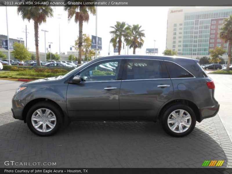 Graphite Luster Metallic / Graystone 2013 Acura MDX SH-AWD Advance