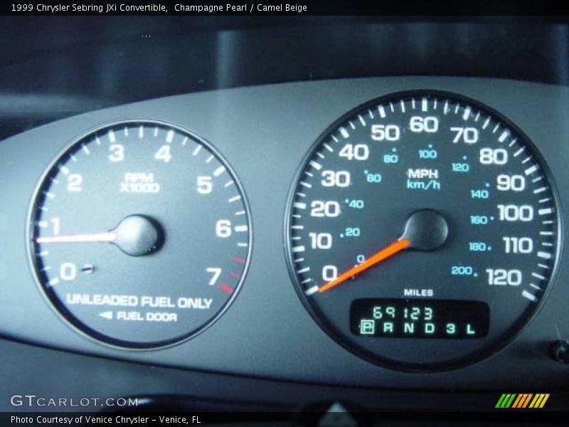 Champagne Pearl / Camel Beige 1999 Chrysler Sebring JXi Convertible