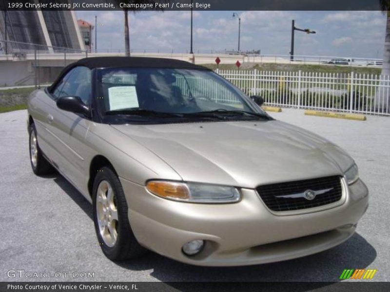 Champagne Pearl / Camel Beige 1999 Chrysler Sebring JXi Convertible