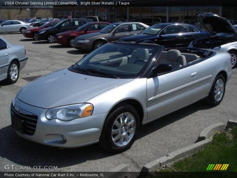 Bright Silver Metallic / Taupe 2004 Chrysler Sebring Limited Convertible