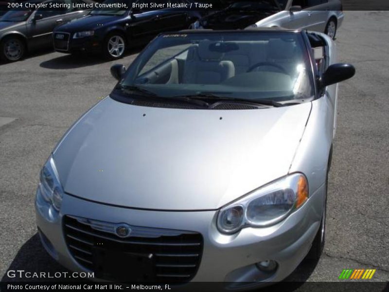 Bright Silver Metallic / Taupe 2004 Chrysler Sebring Limited Convertible