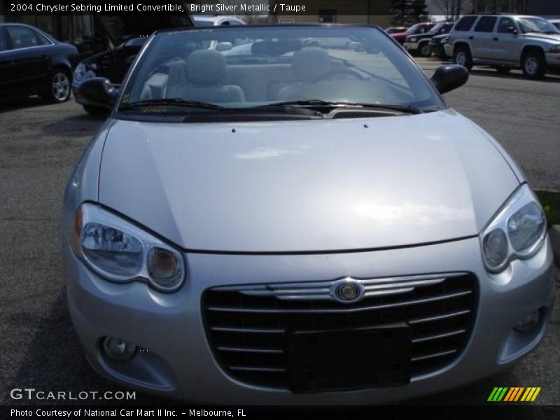 Bright Silver Metallic / Taupe 2004 Chrysler Sebring Limited Convertible