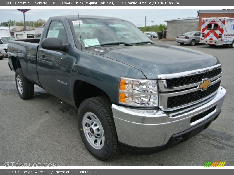 Blue Granite Metallic / Dark Titanium 2013 Chevrolet Silverado 2500HD Work Truck Regular Cab 4x4