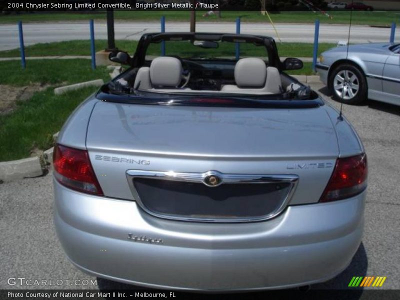 Bright Silver Metallic / Taupe 2004 Chrysler Sebring Limited Convertible