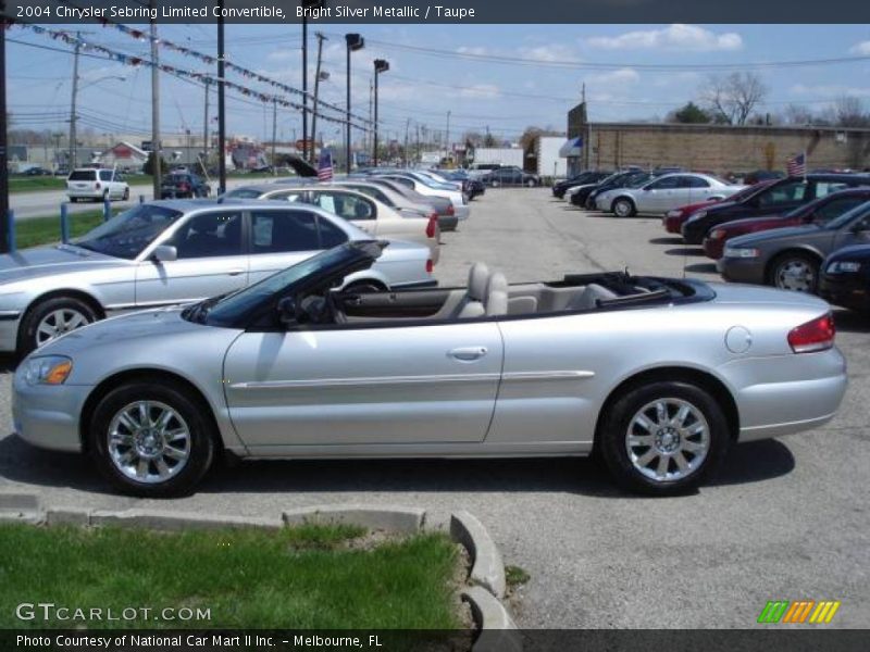 Bright Silver Metallic / Taupe 2004 Chrysler Sebring Limited Convertible