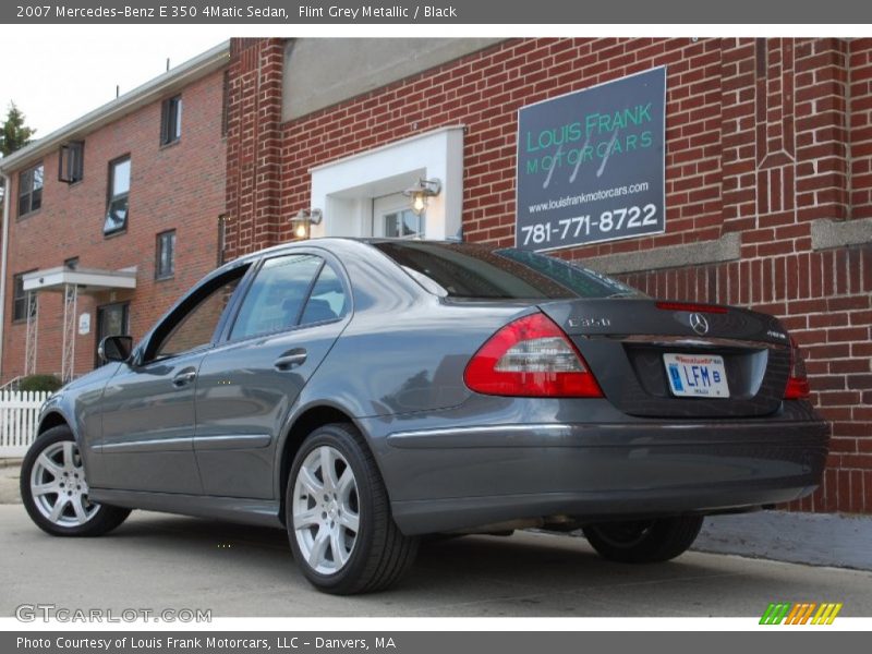 Flint Grey Metallic / Black 2007 Mercedes-Benz E 350 4Matic Sedan