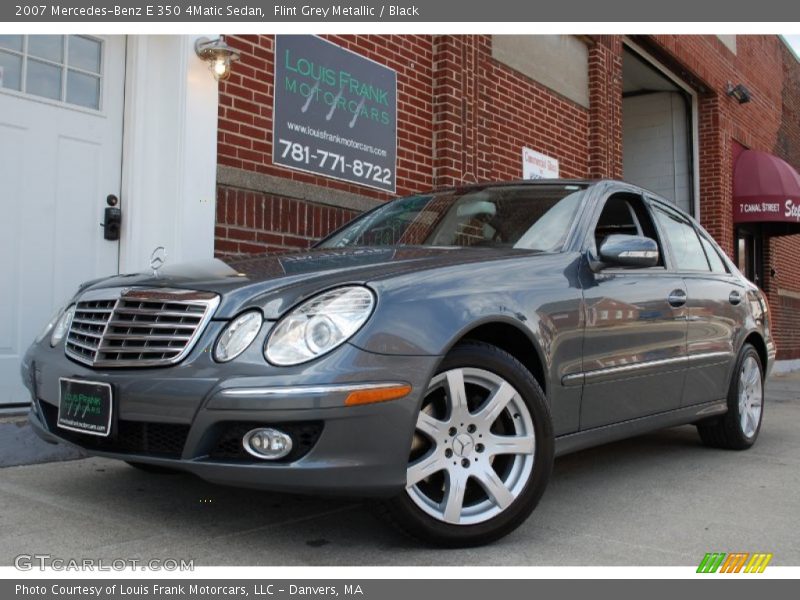 Flint Grey Metallic / Black 2007 Mercedes-Benz E 350 4Matic Sedan