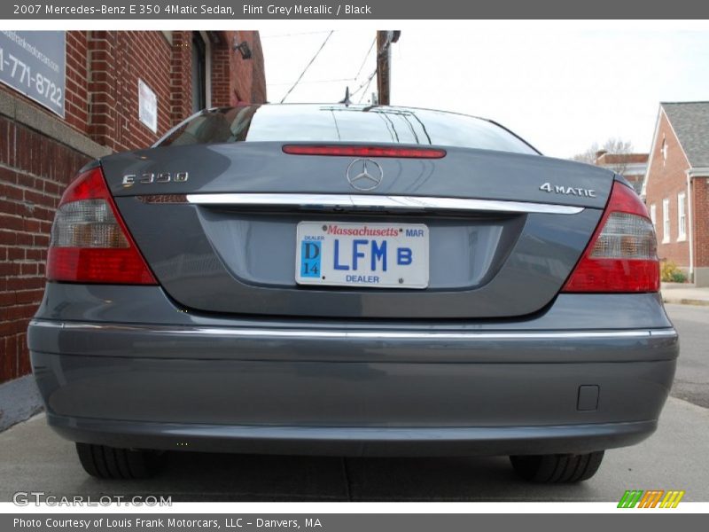 Flint Grey Metallic / Black 2007 Mercedes-Benz E 350 4Matic Sedan