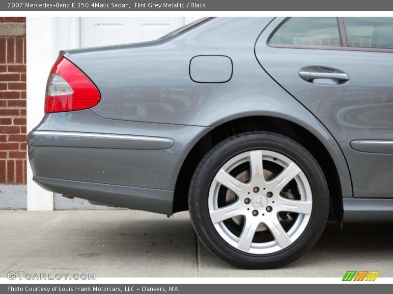 Flint Grey Metallic / Black 2007 Mercedes-Benz E 350 4Matic Sedan