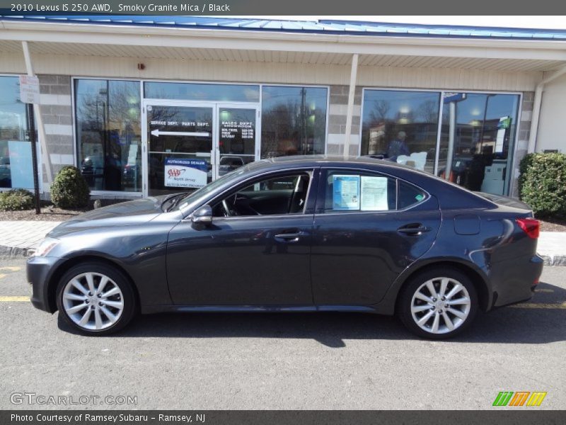 Smoky Granite Mica / Black 2010 Lexus IS 250 AWD