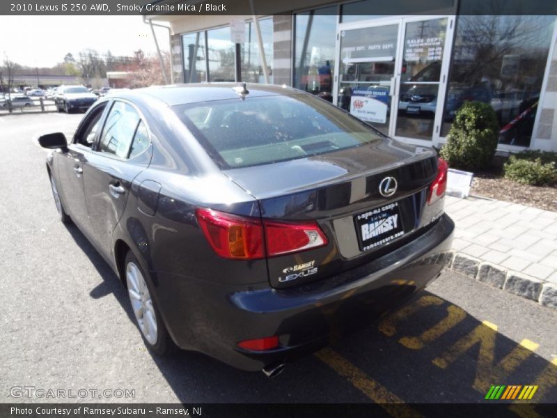Smoky Granite Mica / Black 2010 Lexus IS 250 AWD