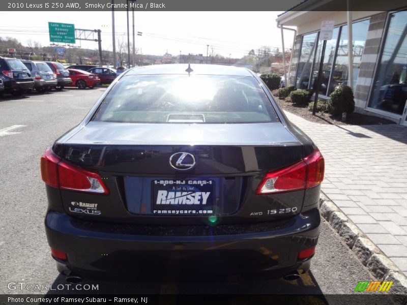 Smoky Granite Mica / Black 2010 Lexus IS 250 AWD