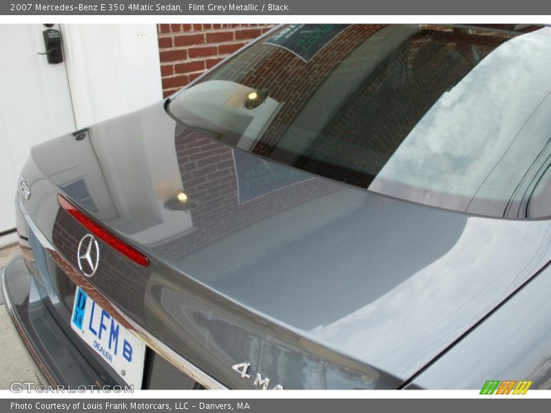 Flint Grey Metallic / Black 2007 Mercedes-Benz E 350 4Matic Sedan