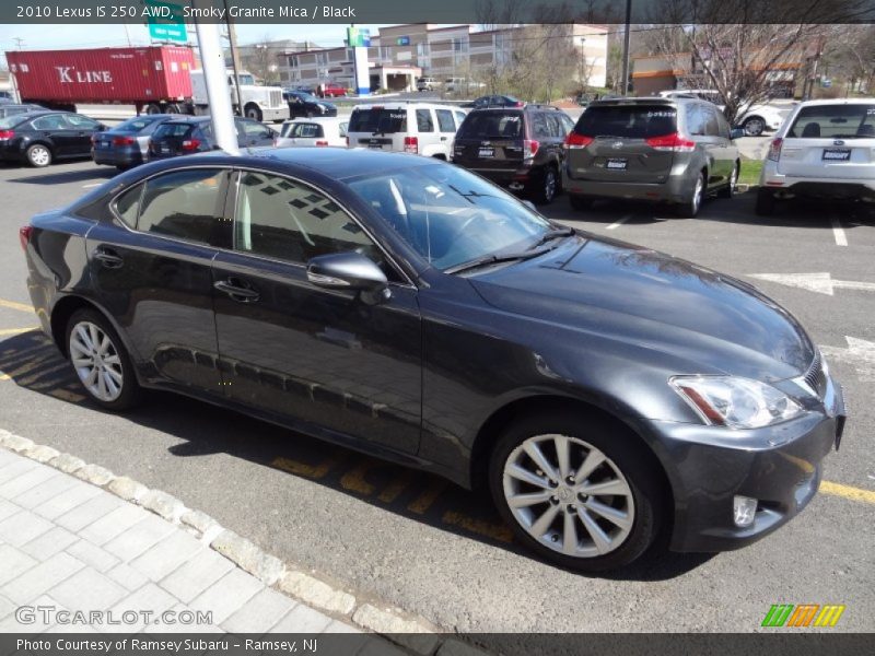 Smoky Granite Mica / Black 2010 Lexus IS 250 AWD