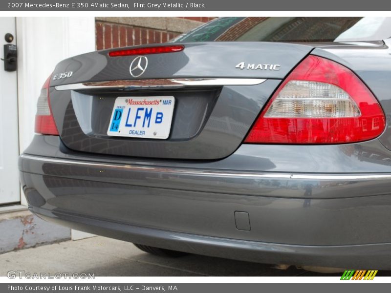 Flint Grey Metallic / Black 2007 Mercedes-Benz E 350 4Matic Sedan