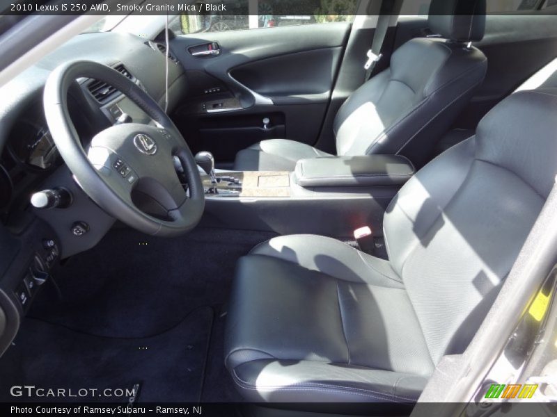 Smoky Granite Mica / Black 2010 Lexus IS 250 AWD