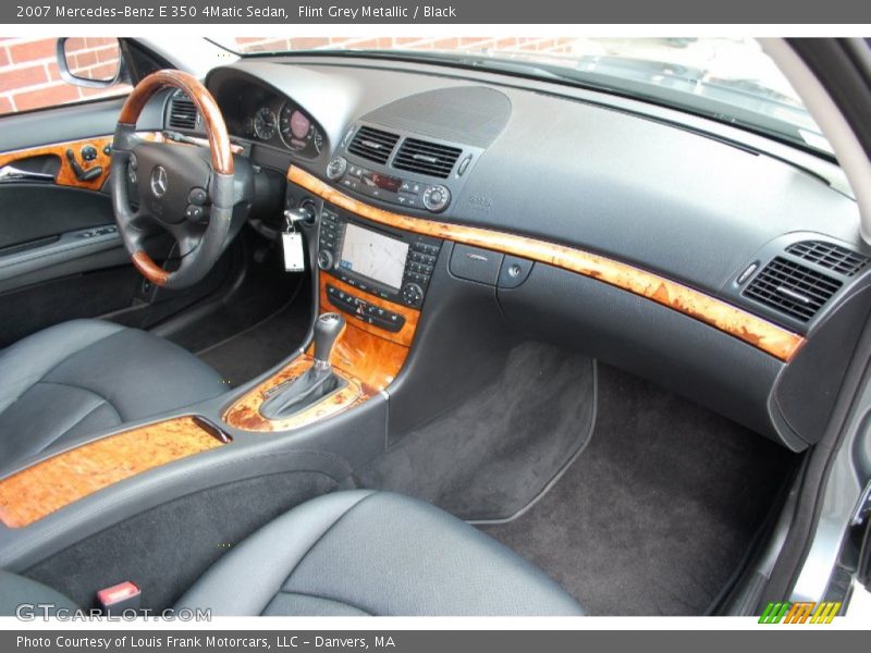 Flint Grey Metallic / Black 2007 Mercedes-Benz E 350 4Matic Sedan